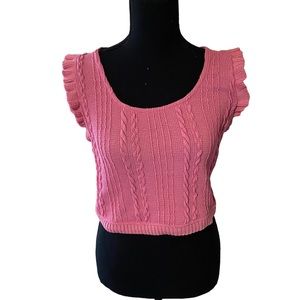 Zara Cropped Sweater Tank